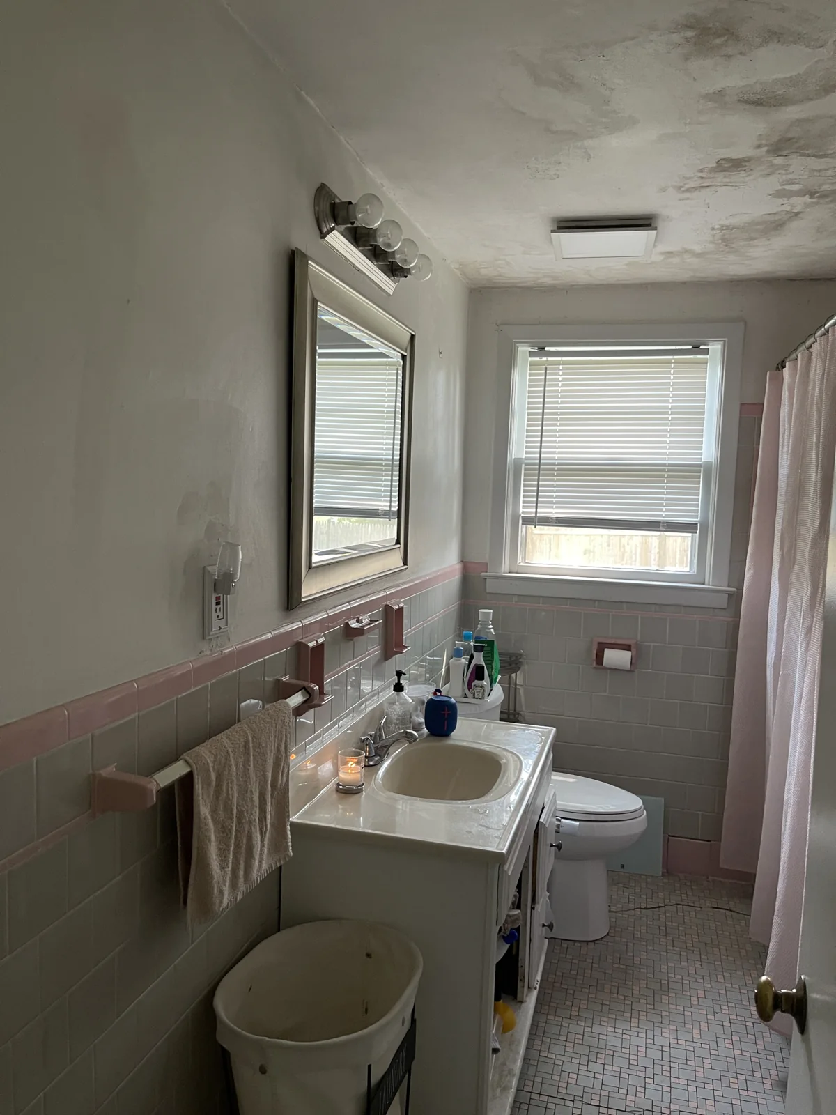 Bathroom before remodeling, Kitchen & bathroom remodel, Warwick, RI
