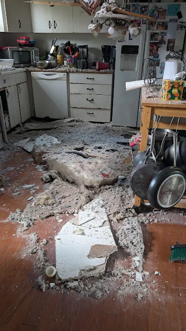 Kitchen after tree damage, Kitchen & bathroom remodel, Warwick, RI