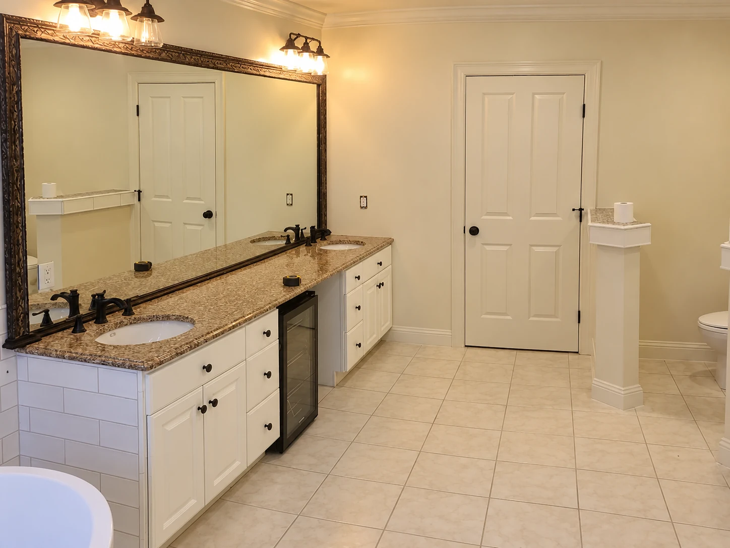 Finished vanity, Bathroom remodel, East Greenwich, RI