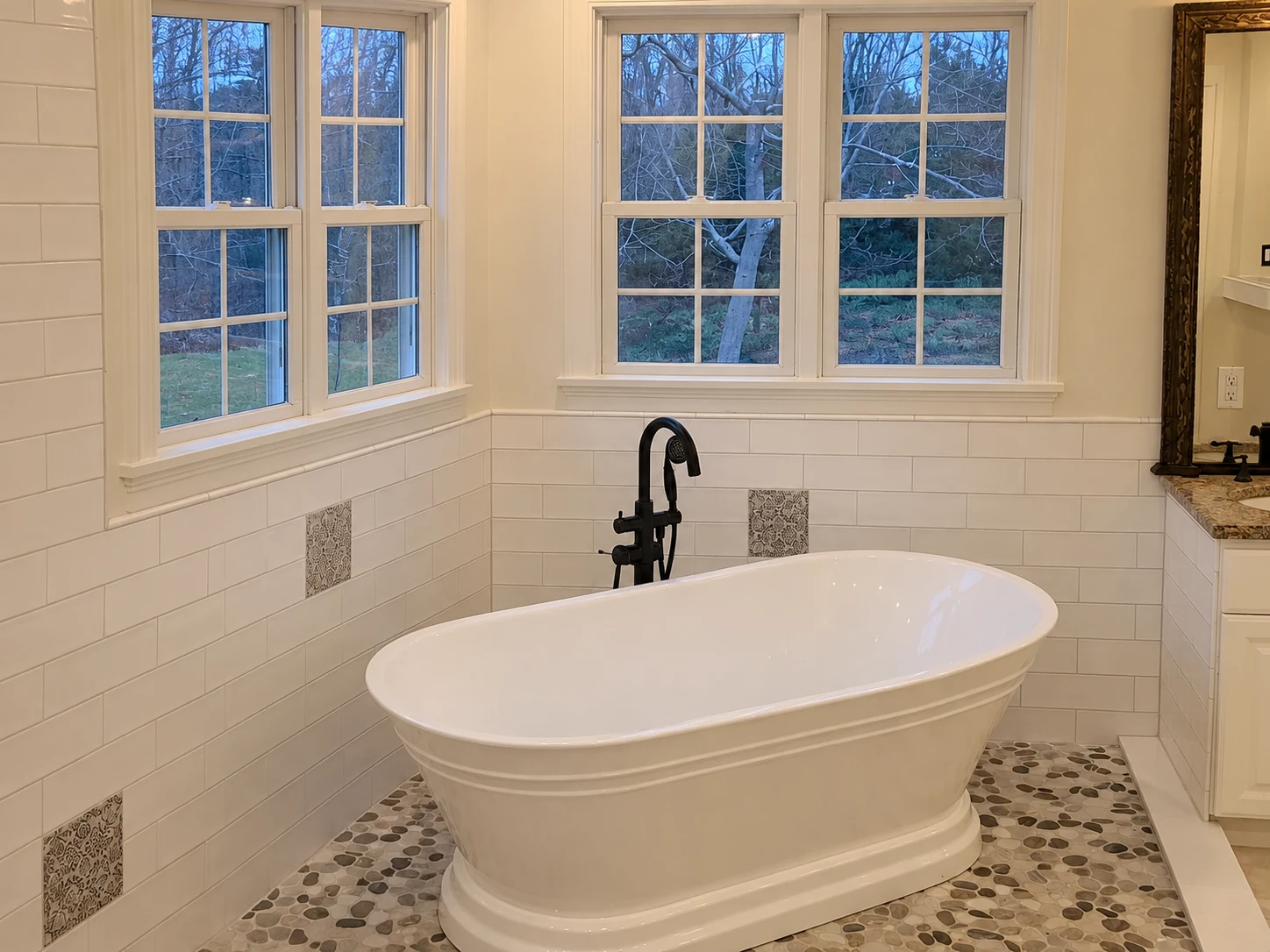 Finished bath area, Bathroom remodel, East Greenwich, RI