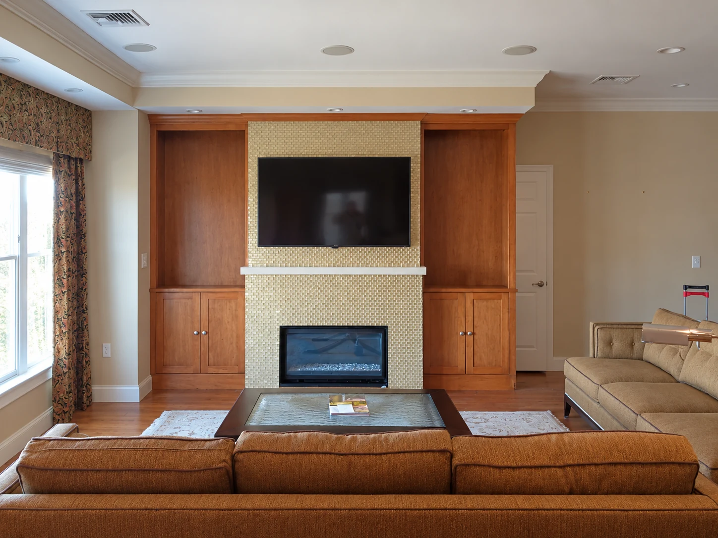 Custom cabinets and concealed storage, Custom built-in cabinets
